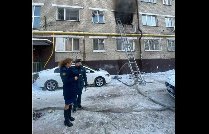 В Казани квартира загорелась после звука взрыва