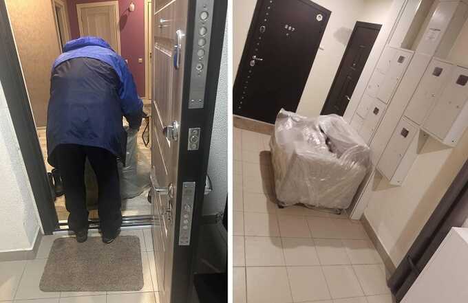 В Подмосковье пенсионер украл у новой соседки диван из подъезда