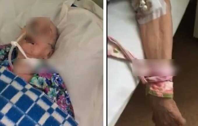 Две сотрудницы российской больницы привязали пожилого пациента к кровати