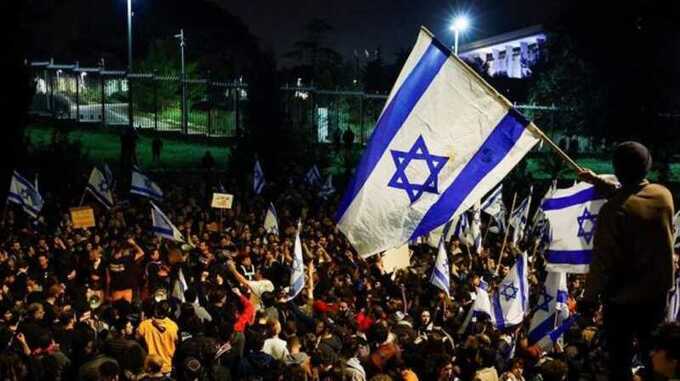 В Израиле состоялась акция протеста против военной операции в секторе Газа