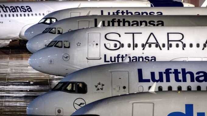 Сотрудники авиакомпании Lufthansa начали забастовку в Германии с самого утра