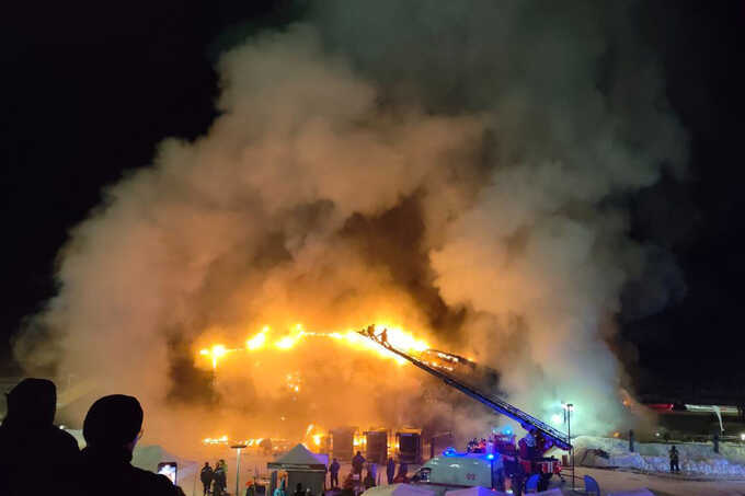 Крупный пожар вспыхнул в Тольятти