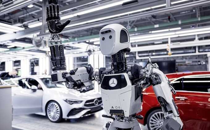 Mercedes впервые начал использовать человекоподобных роботов на производстве