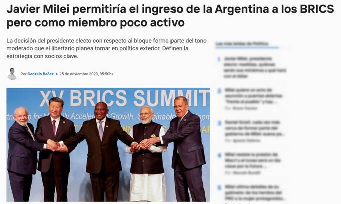 Президент Аргентины смягчил свою риторику насчет БРИКС xdideeieuiqhhkrt