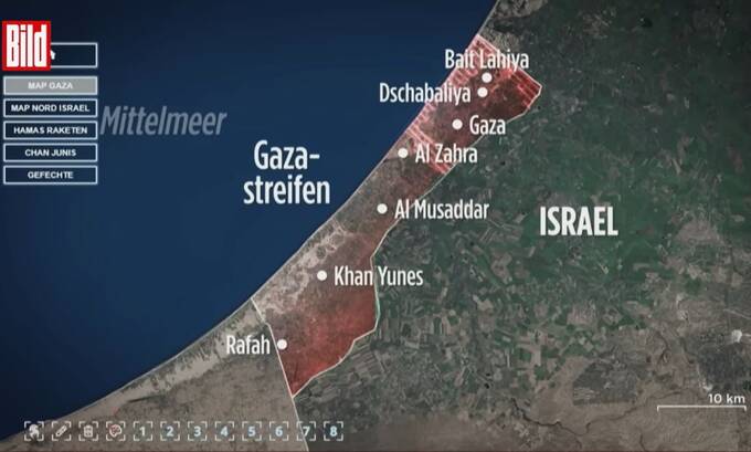 Израиль вторгся в южную часть часть сектора Газа