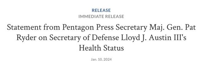 Министр обороны США Ллойд Остин борется с раком простаты, но продолжает руководить военным ведомством из госпиталя queiqxeidzkiukkrt